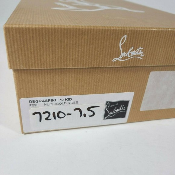 CHRISTIAN LOUBOUTIN Nude Degraspike Stud Pumps - Picture 7 of 9